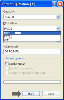 Format Flash Drive NTFS Windows XP