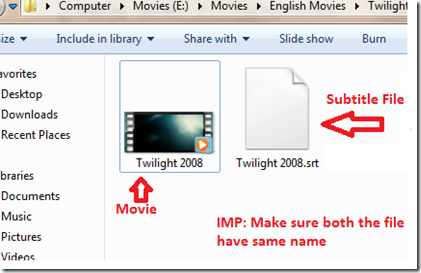 How to watch movie with subtitle