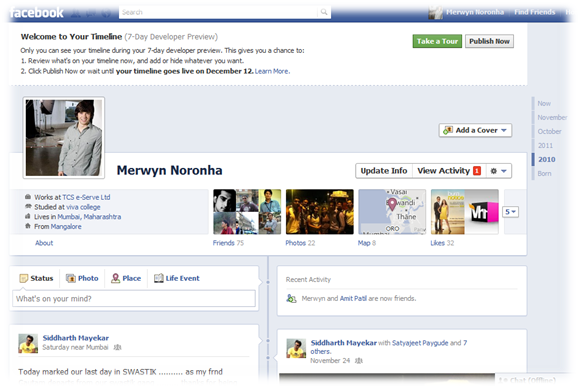 Enable Facebook Timeline Feature 