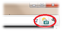 weather report in chrome