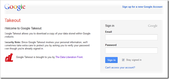 Google Takeout