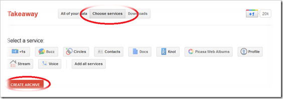 Google Takeout