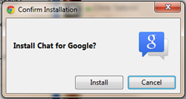 Install chat for google