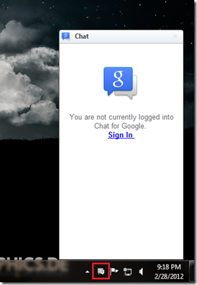 Chat on Google talk from Desktop without installing Google Talk