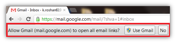  Open E-mail link directly in Gmail