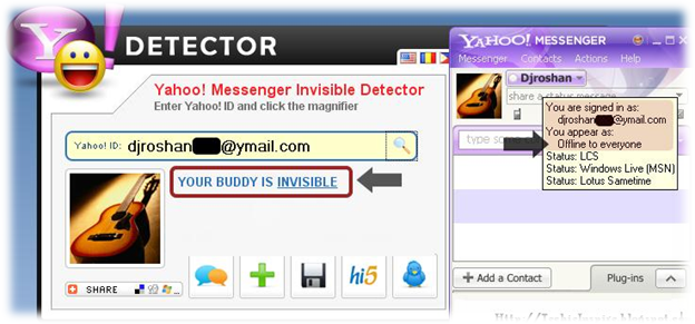 yahoo detector invisible