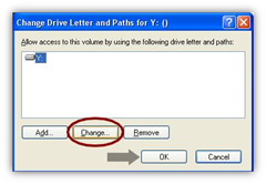Change Drive Letter in Window XP