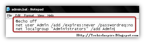 Create Admin Account in Windows