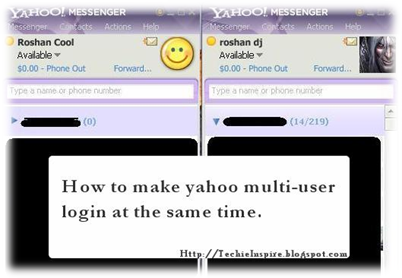 Yahoo Messenger Multi-user login 