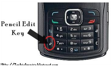 Pencil Edit Key In Nokia