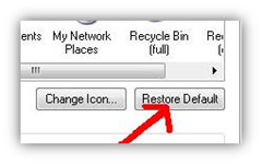 Restore windows xp icon