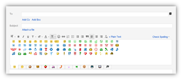 emoticons in gmail