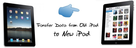 transfer data from old ipad to New iPad via icloud or itunes