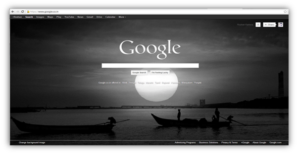 change Google Homepage Background