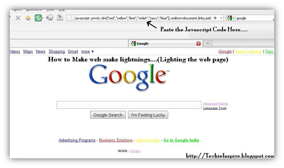 JavaScript Lightning trick to glitter webpage