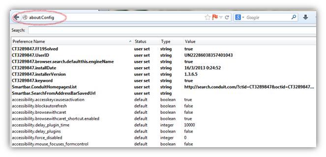 About:Config Hidden Firefox Easter Eggs