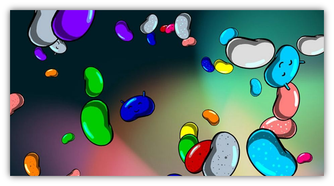 Android 4.1 Jelly Beans flotting Easter eggs