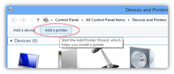 access shared printer on remote system