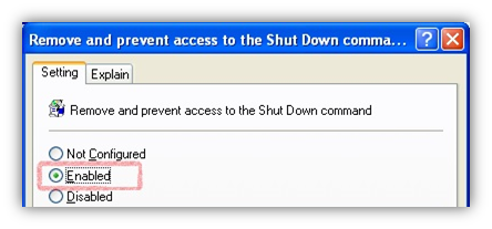 Remove & prevent access to shutdown command