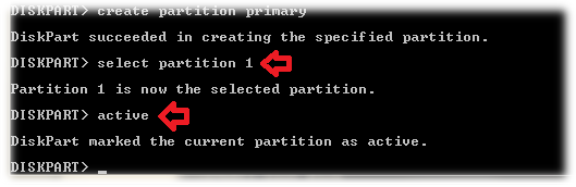 select partition 1