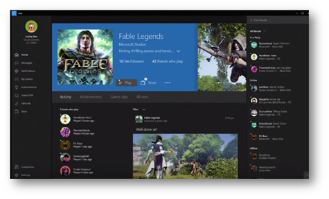 Xbox in Windows 10