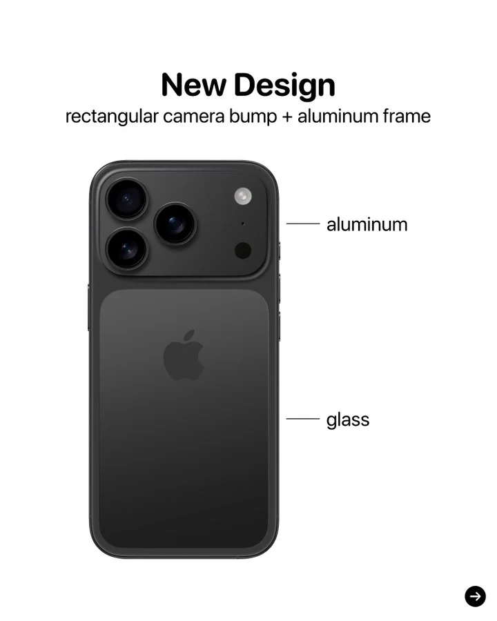 iPhone 17 pro new design