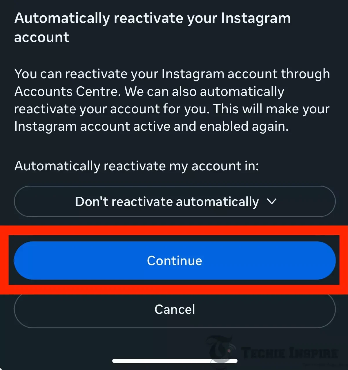 Instagram Deactivation