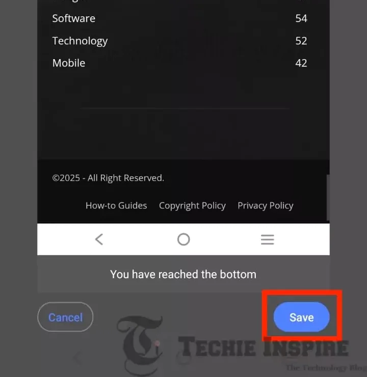Long Scrolling Screenshot Android
