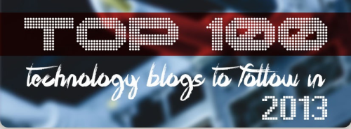 Infographic Top 100 Technology Blogs To Follow In 2013 By Couponaudit