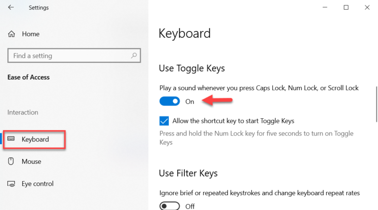 What is Toggle Keys? And How to Enable Toggle Keys on Windows 10