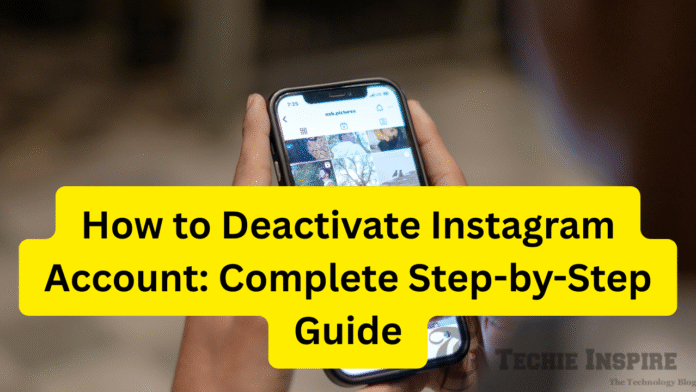 How to Deactivate Instagram Account How to Deactivate Instagram Account