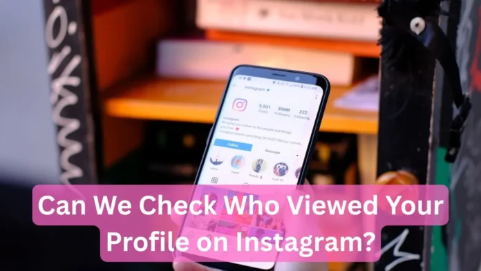 Instagram profile view