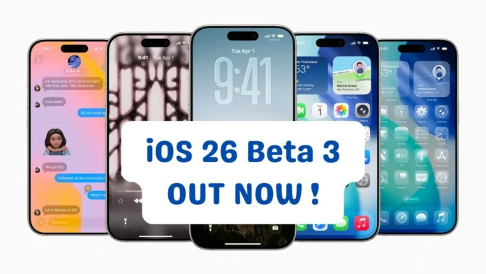 iOS26 Beta 3